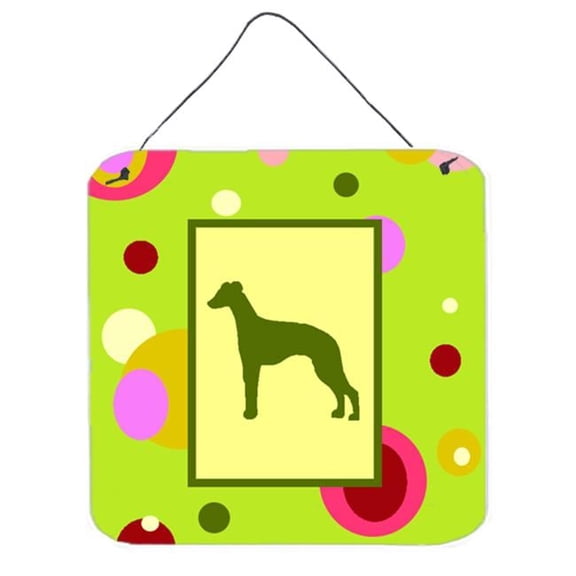 Whippet Aluminium Metal Wall Or Door Hanging Prints