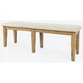 thumbnail image 3 of Jofran Telluride Rustic Distressed Pine 55" Upholstered Dining Bench, 3 of 7