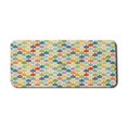 thumbnail image 1 of Abstract Computer Mouse Pad, Colorful Large Drop Dots Pattern in Various Tones Retro Funky Fashion Graphic, Rectangle Non-Slip Rubber Mousepad X-Large, 35" x 15" Gaming Size, Multicolor, by Ambesonne, 1 of 2