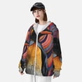 thumbnail image 3 of Vsdgher Motif Abstrait Pingouin Sweat à Capuche Adulte pour Hommes Femmes, Manches Longues Protection Solaire Pêche pour Course Natation-3TG, 3 of 7