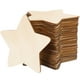 thumbnail image 1 of 50 piezas de rodajas de madera creativas para manualidades, con forma de estrella de cinco puntas., 1 of 8