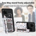 thumbnail image 6 of Allytech Galaxy S20 Ultra Case with Zipper Pocket & Cards Holder, Floral Slim Wallet Case for Girls Women Shockproof Stand Compatible with Car Mount Phone Case for Samsung Galaxy S20 Ultra -Black, 6 of 9
