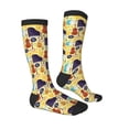 thumbnail image 4 of Lsque Musical Instruments Printed Crew Socks Men's Women's LightWeight Thin Casual Calf Socks ,Knee High Socks,Cotton Socks, 4 of 9