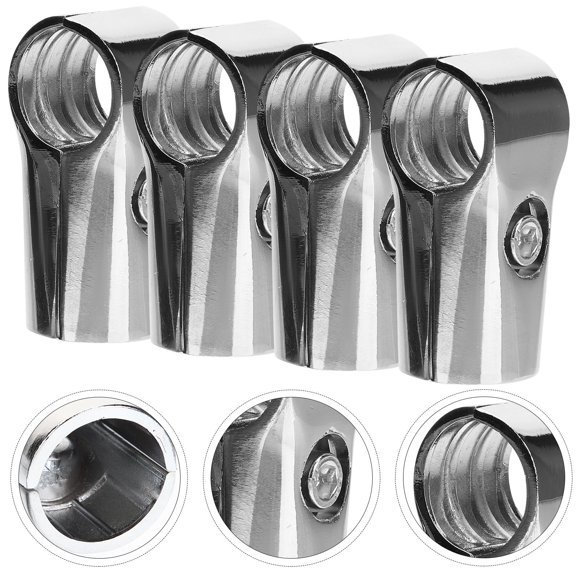 IFANLANDOR 4pcs Closet Rod Connector Support Socket For Closet Supply And Rod Holder For Hanging Towels And Clothing