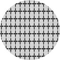 thumbnail image 1 of Ahgly Company Machine Washable Indoor Round Transitional Smokey Gray Area Rugs, 7' Round, 1 of 7