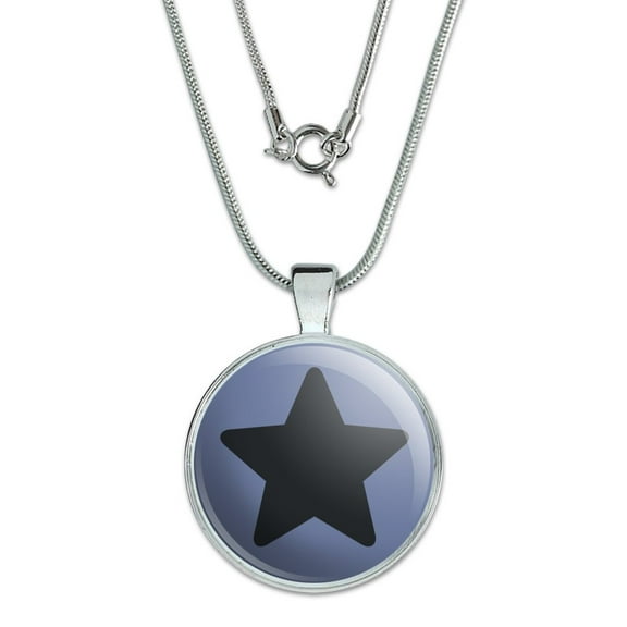 Steven Universe Amethyst Star 1" Pendant with Sterling Silver Plated Chain