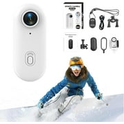 Treklon POV Camera, Treklon 4s Body Cam – 4k Wearable Body Camera with Magnetic & Clip Mount, Waterproof Action Camera for Cycling, Hiking, Diving, Pet POV, No Monthly Fees (White 1080P, Full Kit)