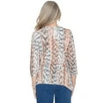 thumbnail image 2 of Alfred Dunner Womens  Vertical Animal Print Top With Necklace, 2 of 6