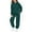 Blackish Green, variant on KAUOD 2 Piece Sweatsuits for Teen Girls Plain Fleece Hoodies Sweatpants Joggers Set Warm Casual Pullover Tracksuits Outfits