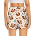 thumbnail image 2 of Lsque Forest Squirrel Nuts Printed Women's Running Shorts with Liner Pockets,Elastic Quick Dry Workout Athletic Gym Yoga Shorts,Womens High Waist Shorts-XX-Large, 2 of 9