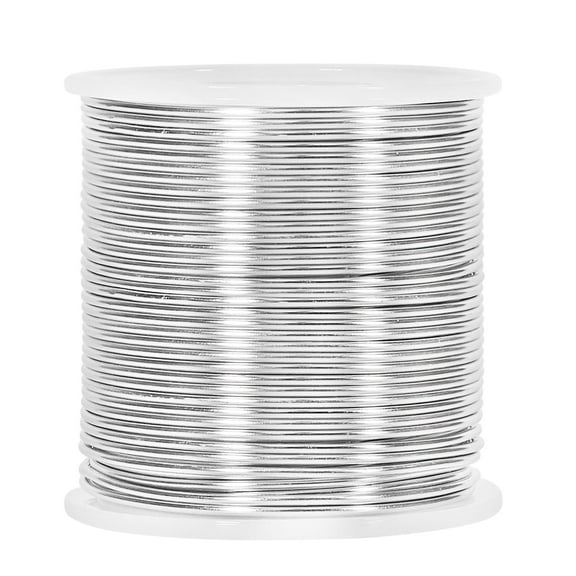 164 Feet 16 Gauge Aluminum Wire, Bendable Craft Wire for DIY Jewelry, Crochet Dolls, Polymer Clay, Silver