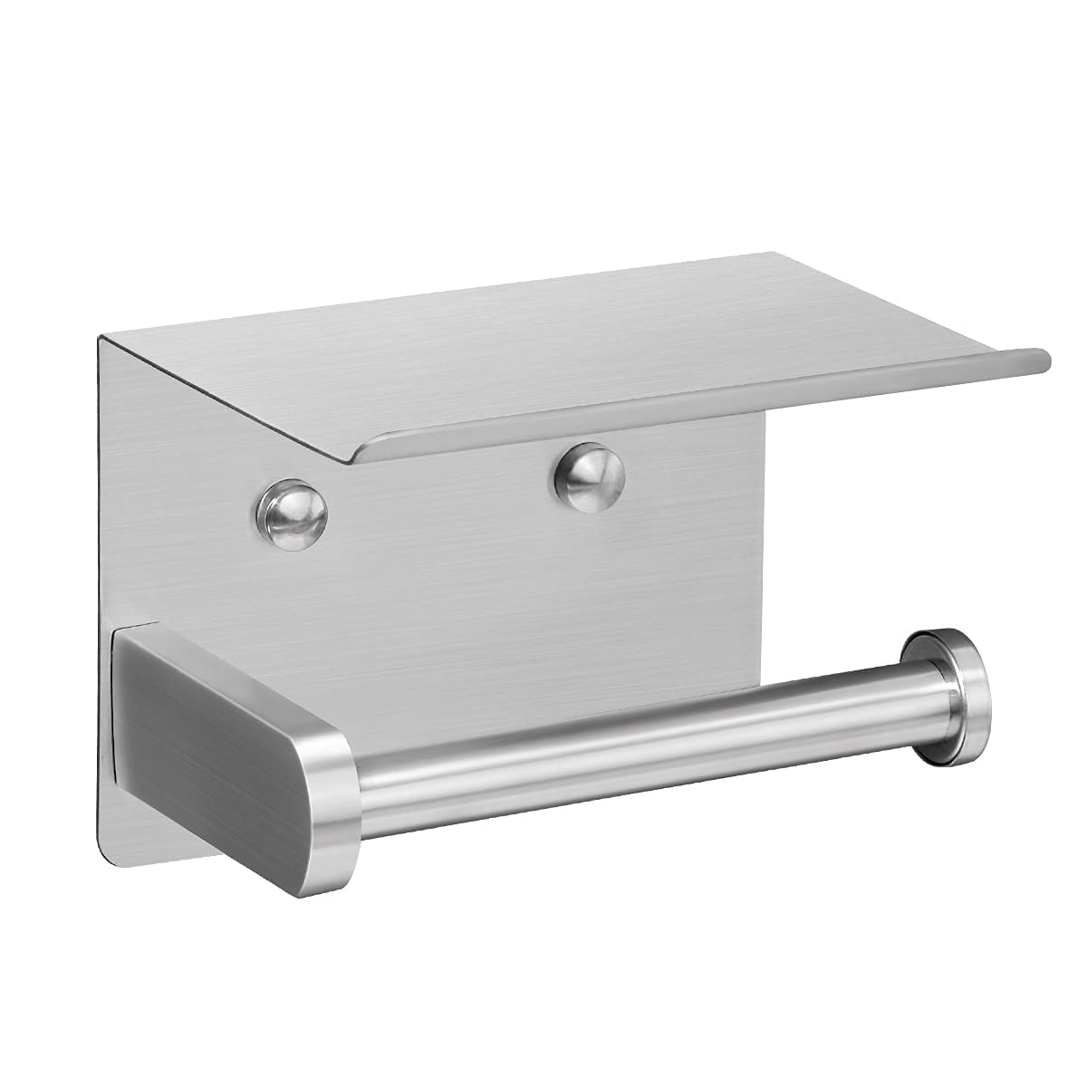 ASYTTY Toilet Paper Holder with Shelf, Paper Towel Holder and Hand