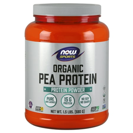 NOW Sports Nutrition, Organic Pea Protein Powder, Unflavored, (Best Protein Powder For Fruit Smoothies)