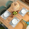 thumbnail image 4 of Placemats Set of 6, White Winter Forest Fox Bird Dining Table Place Mats Heat Resistant Non Slip Washable Linen Kitchen Table Mats for Outdoor Indoor Decor, 4 of 6