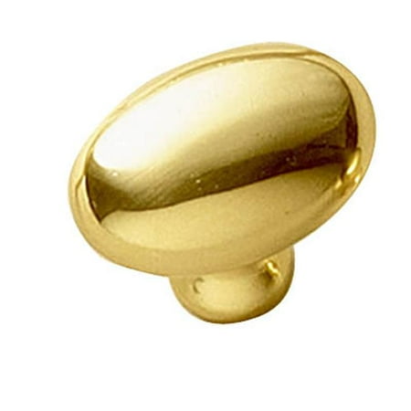 - Belwith 1.25 in. Oval Knob, Polished Brass