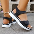 thumbnail image 6 of BRGZLK Sandals with Arch Support For Woman Casual Summer Versatile Breathable Solid Color Wide Width Open Toe Ankle Strap Comfortable Slip On Beach Walking Shoes, 6 of 7