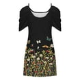 thumbnail image 5 of ICHUANYI Clearance Women Casual Loose Summer Floral Printed Tank Dress Beach Sundress Off Shoulder Dresses(Green, XL) ICHUANYI WER2023081007247, 5 of 5