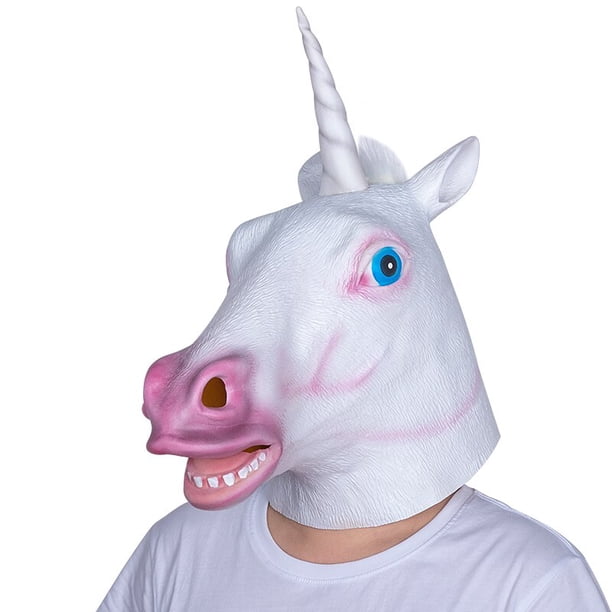 Máscara de animales de látex para fiesta de disfraces, máscaras de cabeza de animales, unicornio, caballo, Deluxe, novedad de Halloween, águila, Paloma