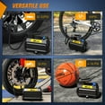 thumbnail image 4 of Nilight Tire Inflator Air Compressor Portable Air Pump for 12V DC Car Tires with Digital Pressure Gauge 150PSI Auto Tire Pump with LED Light for Cars ATVs Bicycles, 4 of 9