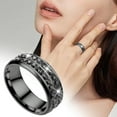 thumbnail image 1 of Bague Double en Acier Inoxydable Style Coréen pour Couples - Design Moderne Élégant pour Toute Occasion, 1 of 6