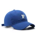 thumbnail image 5 of Ladies and Men Cotton Baseball Caps Fashion P Letter Back Button Cap Casual Fall Outdoor Sports Caps Girls Hats Unisex Gorras, 5 of 6