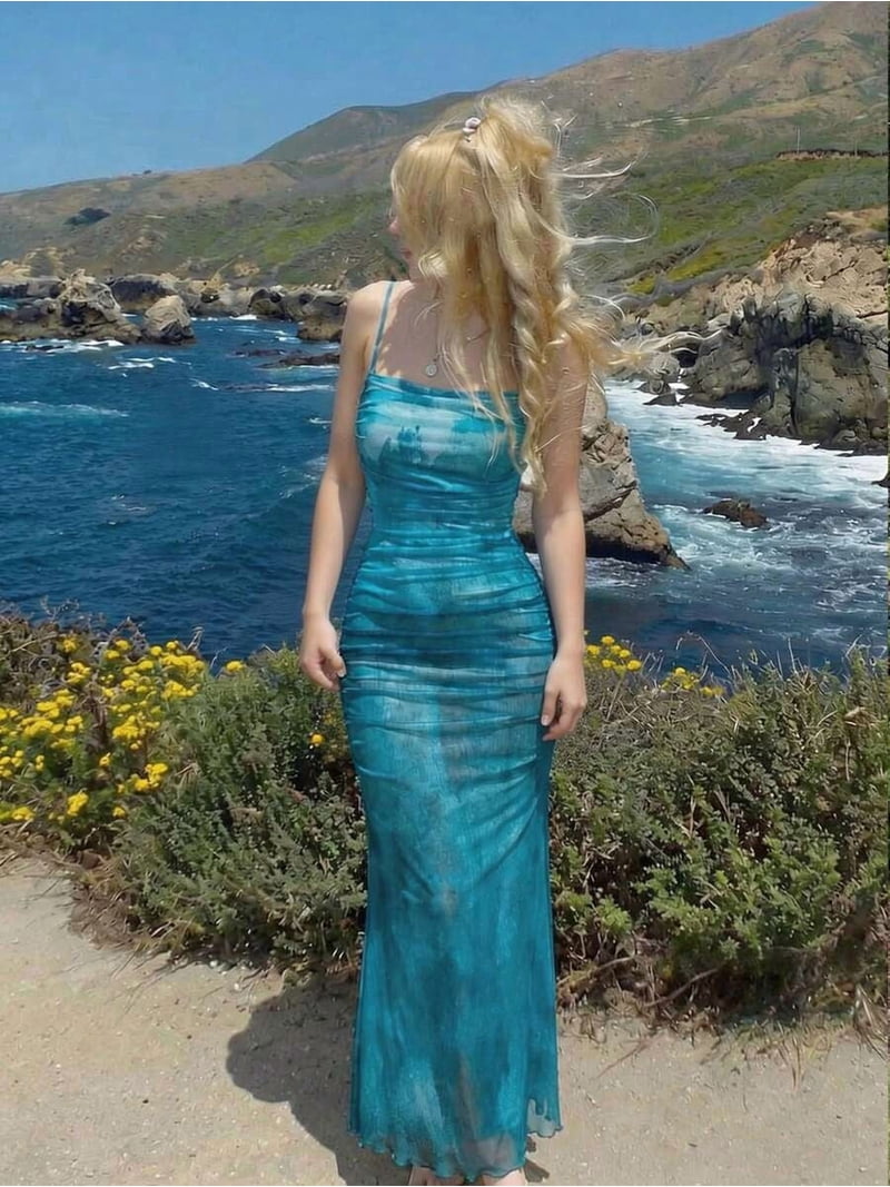 sheer beach maxi dress Beach Bliss Sheer Cover Up Ivory / S