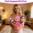 thumbnail image 2 of Valentine Cute Plush Bouquet - White Stuffed Animal Design, Romantic Gift for Her, Perfect Back to School & Valentine's Day Present (11.8" ), 2 of 6