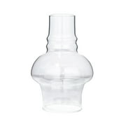 B&P Lamp Glass Hooded Chimney for Oil and Kerosene Lamps, 3 by 7 Inches, Clear