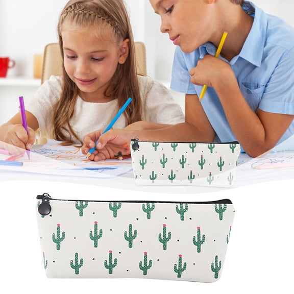 Toolix Stationery Set Pencil Case Pen Case Pencil Pouch For Students Zipper Stationery Bag For Pens And Pencils Women's Small Makeup Pouch