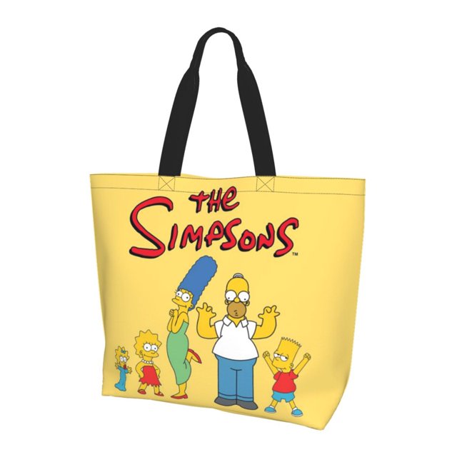 Simpsons Shoulder Bag Durable Reusable Grocery Bags Shopping Tote Bag For Women