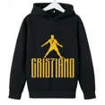 thumbnail image 2 of Sudadera deportiva con capucha informal para niños y niñas, nueva sudadera con capucha deportiva con estampado de Ronaldo, color azul, de 2 a 14 años, primavera y otoño, 2024, 2 of 5