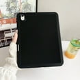 thumbnail image 2 of Slim Silicone Case for iPad (A16) 11th Generation 2025 / iPad 10th Gen 10.9" 2022, Built-in Stylus Holder, Shockproof Drop Protective Skin-Friendly Kids Friendly Lightweight Case Cover, Black, 2 of 8