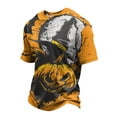 thumbnail image 2 of DORKASM Halloween Shirts for Men Crew Neck Pumpkin Causal Tops Short Sleeve Skeleton Spooky Fall Winter Pullover Ghost Graphic Vacation Comfy T-Shirt Orange 3XL, 2 of 6