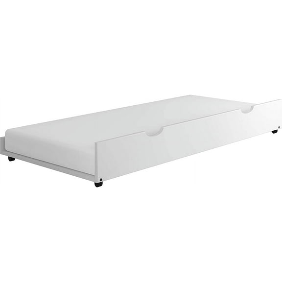 Bunk Bed Kingdom Roll Out Trundle, Twin, White