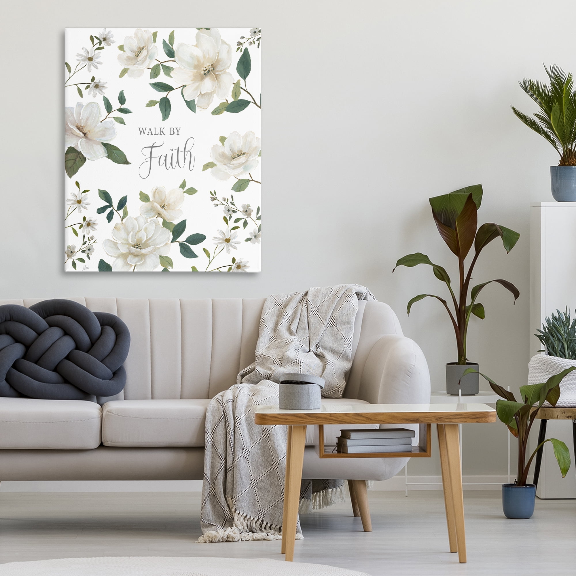 Stupell Industries Floral Walk By Faith Canvas Wall Art, design by Nan
