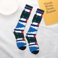 thumbnail image 6 of Knee High Socks for Women Colorado Flag Print Long Tube Sock Uniform Socks, 6 of 7
