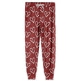 thumbnail image 6 of Fgvctg Valentine's Day Men's Pajamas Casual Heart Print Elastic Bottom Pajama Sleepwear High Waisted Pjs Pant Loose Spring Fall Drawstring Lounge Pants with Pockets Vermilion 2XL, 6 of 6