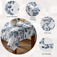 thumbnail image 5 of Blue Fruit Table Cloth Waterproof Tablecloths, Vintage Plant Nature Botanical Flower Floral Tablecloth Dining Table Cover for Kitchen Party Tabletop Outdoor, Rectangle Tablecloth 60x102 Inch, 5 of 9