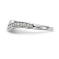 thumbnail image 3 of 14K White Gold Diamond Round Ring Band Wedding , Size 9, 3 of 7