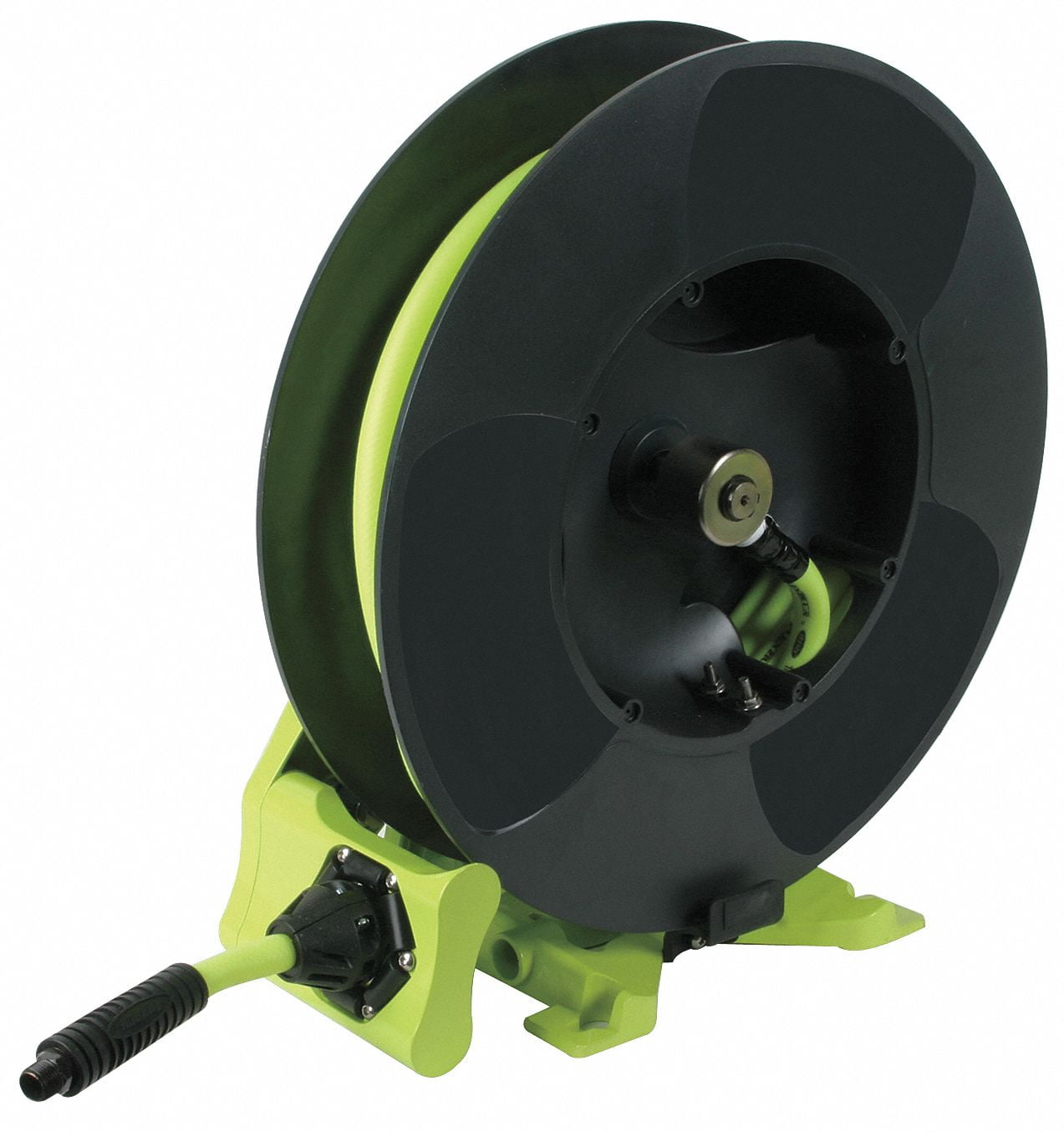 Flexzilla® Retractable Air Hose Reel, Open Face, Single Axle Arm, 1/2