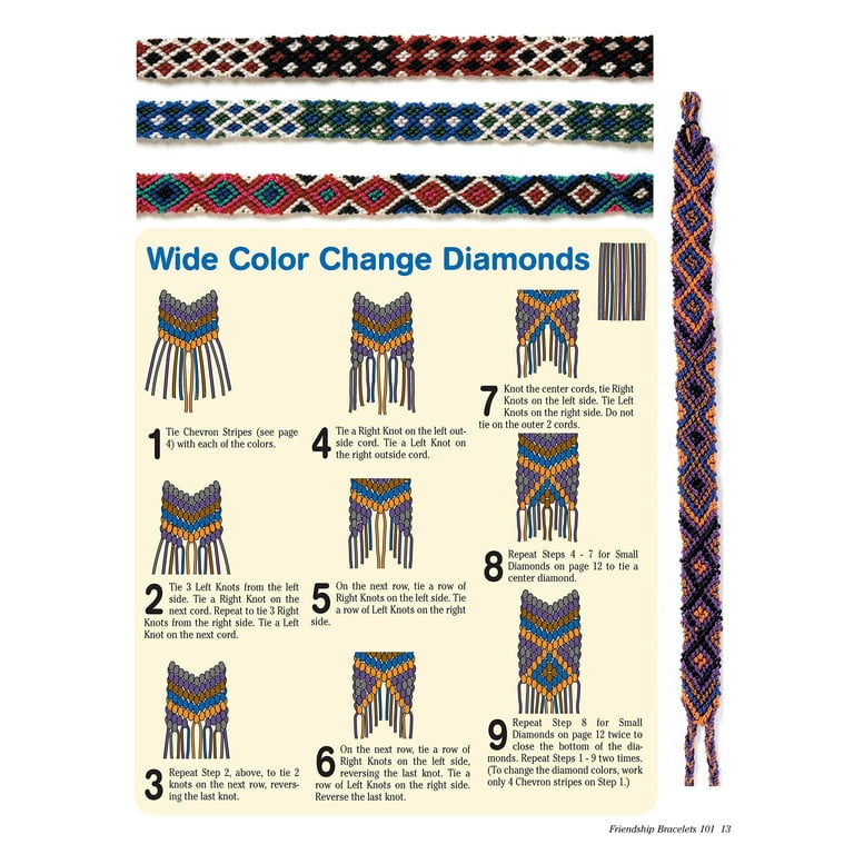 Easy Color Friendship Bracelet Chevron Bracelet Pattern Diy Easy