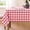 Red and White, variant on Checkered Tablecloth Rectangle Gingham Table Cloths Waterproof Wrinkle Free Buffalo Plaid Table Covers Washable for Dining, Parties & Outdoor Picnic(52"×70")