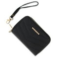 thumbnail image 5 of Rampage Quilted Midi Double Zip Around Wallet Clutch, Black (Women's), 5 of 6
