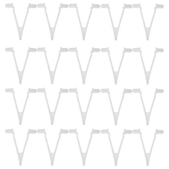 20 Pcs Pool Supplies V-Clip Butterfly Telescopic Pole Fixing Clip Used for Pool Vacuum Handle Net Brush Pole