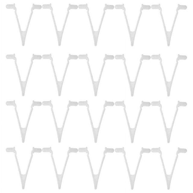 20 Pcs Pool Supplies V-Clip Butterfly Telescopic Pole Fixing Clip Used for Pool Vacuum Handle Net Brush Pole
