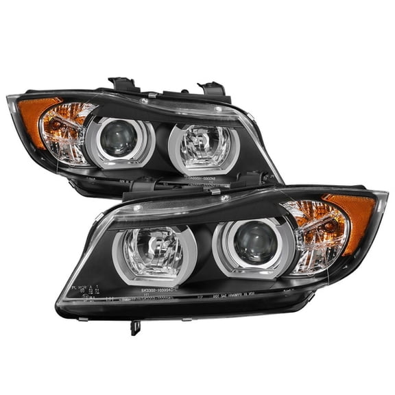 ( Spyder ) Bmw E90 3-Series 06-08 4Dr Projector Headlights-Halogen Model Only ( Fits select: 2007-2008 BMW 328, 2006 BMW 325