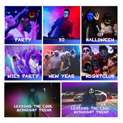 Led Mask with Bluetooth Programmable App,Shining Led Light Up Face Mask for Adult Kid Halloween Masquerade Party