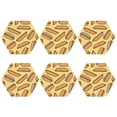 thumbnail image 2 of Disketp Hot Dogs Funny Coasters,6 Pcs Leather Coasters With Holder, Perfect Housewarming Hostess Gifts,Protect Furniture From Water Marks Scratch And Damage, 2 of 9