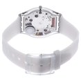 thumbnail image 2 of Swatch SFM129 Women's Classic Skin Ghost Grey Dial Transparent Grey Silicone Strap Watch, 2 of 4