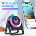 thumbnail image 3 of VTIN 4 in1 Wireless Induction Speaker Phone Stand, Cell Phone Stand with Bluetooth Speaker, Stereo Sound, RGB Ambient Light, Phone Holder for iPhone,Android Phones, iPads, Tablets, E-Reader, 3 of 11